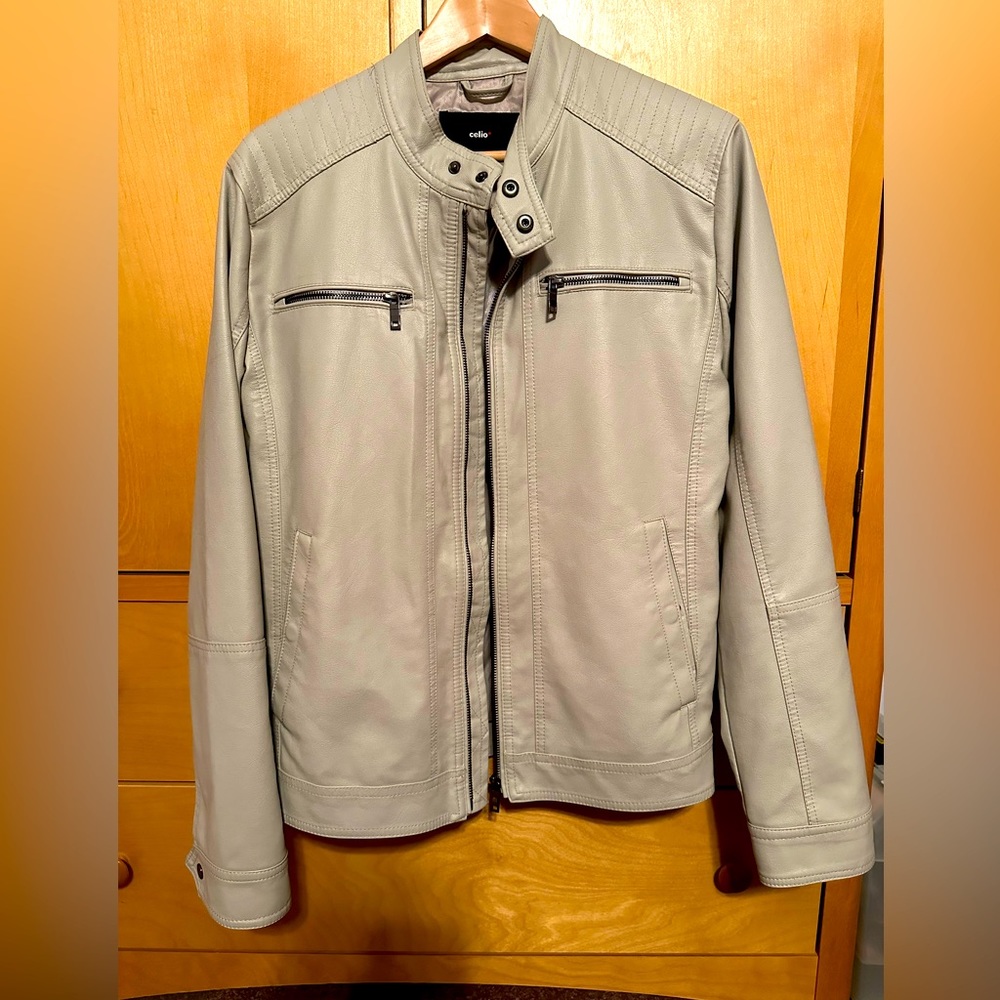 White leather jacket